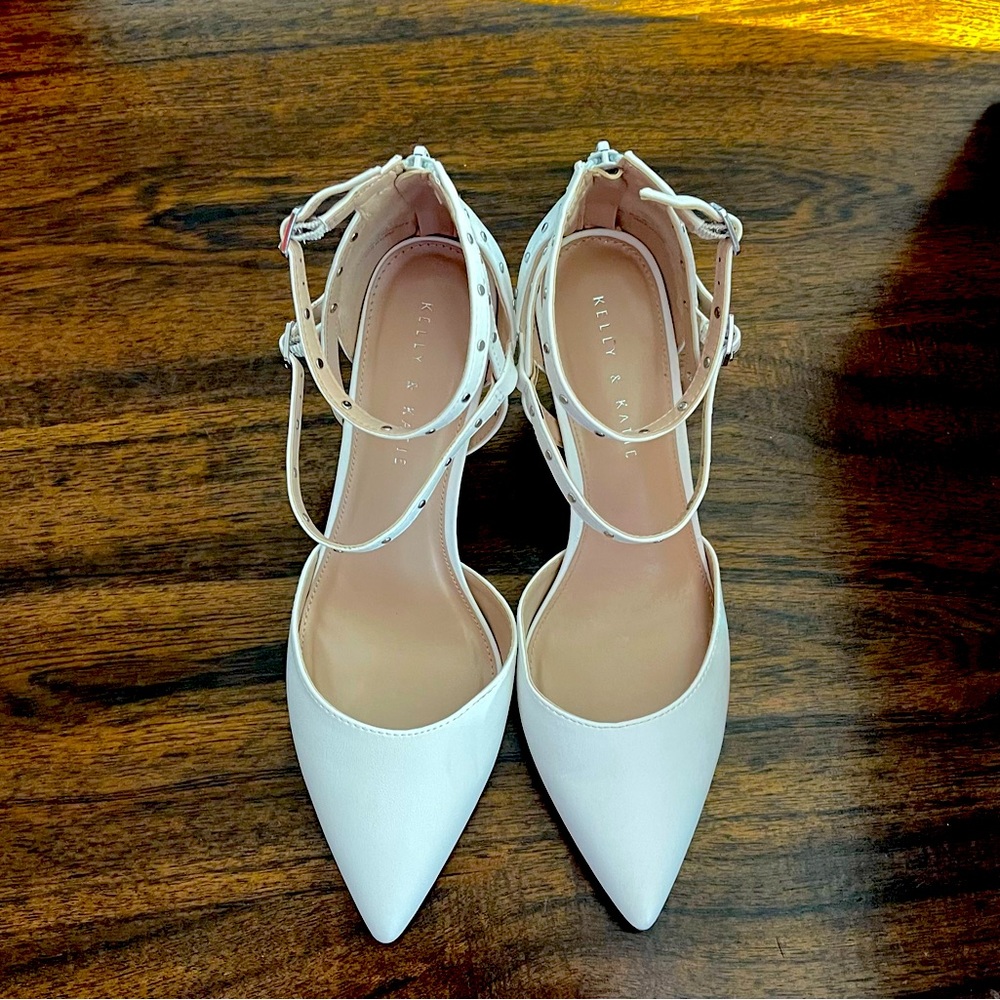 Cute white heels